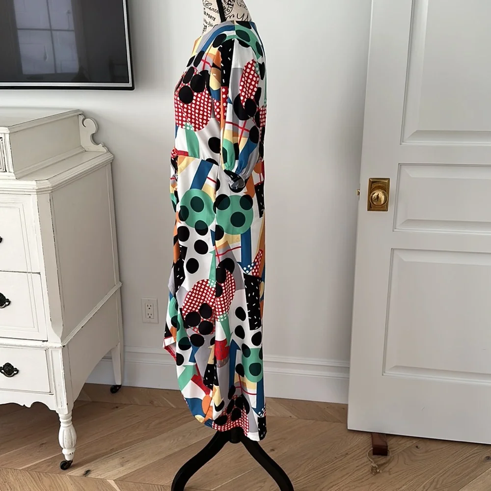 Fun Multi-Colored Print Dress - Picture 6 of 7
